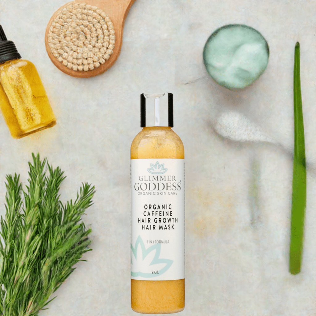 Glimmer Goddess Organic Caffeine Hair Growth Mask