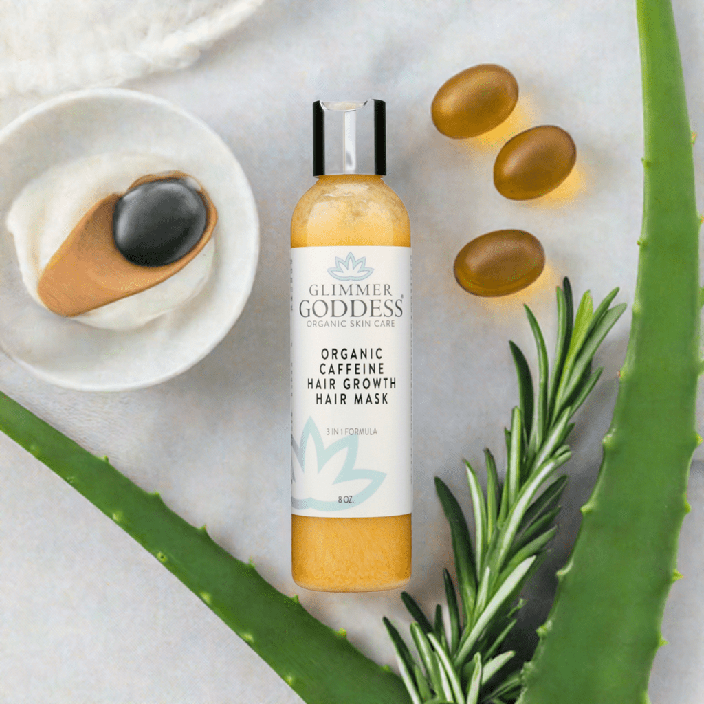 Glimmer Goddess Organic Caffeine Hair Growth Mask
