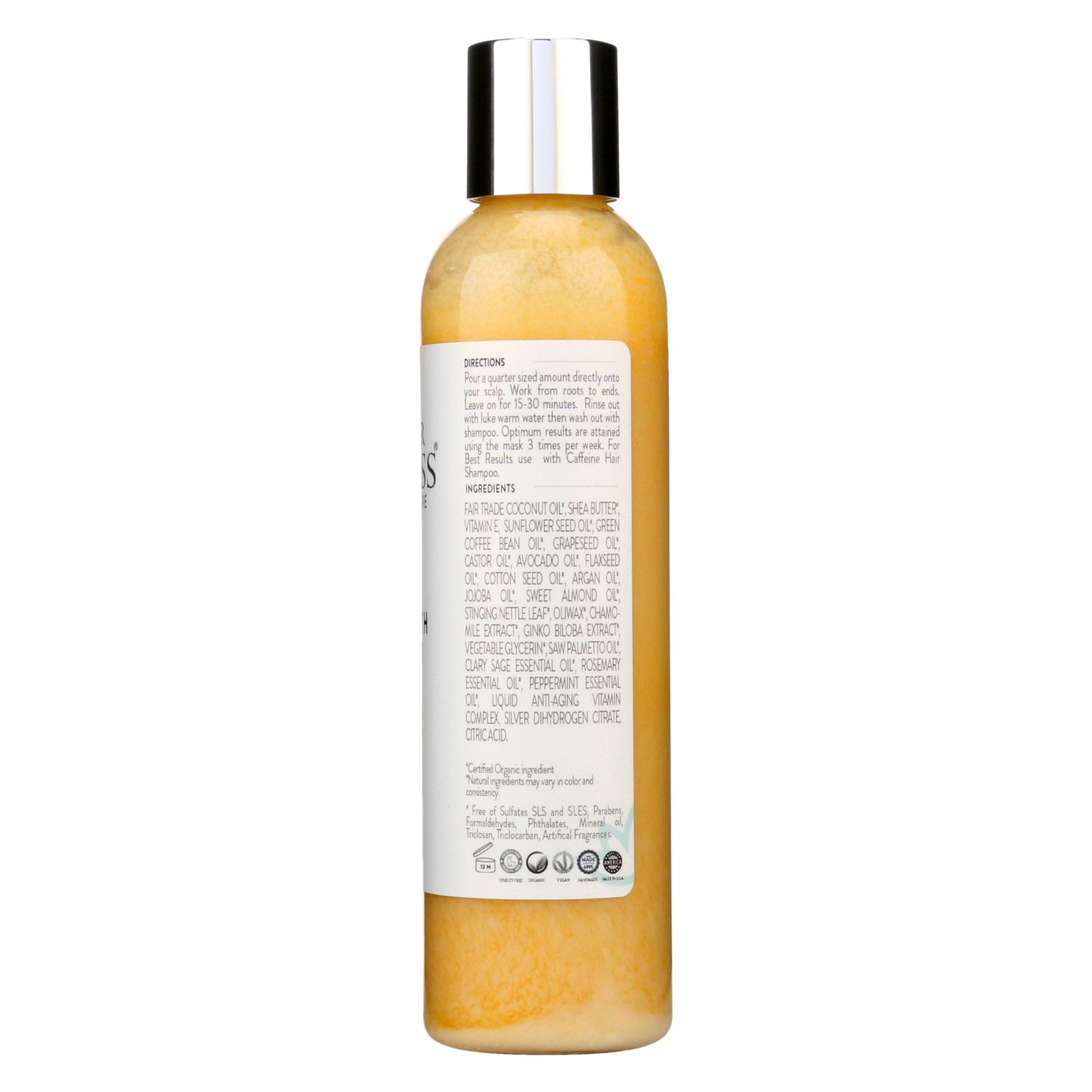 Glimmer Goddess Organic Caffeine Hair Growth Mask