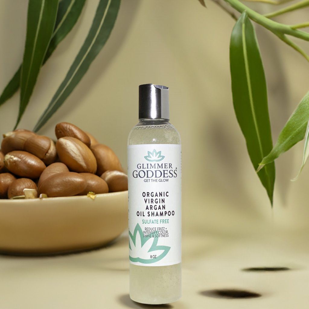 Glimmer Goddess Organic Sulfate Free Shampoo with Morrocan Argan Oil