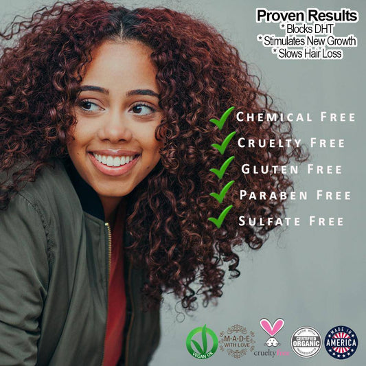 Glimmer Goddess Organic Caffeine Hair Growth Trio