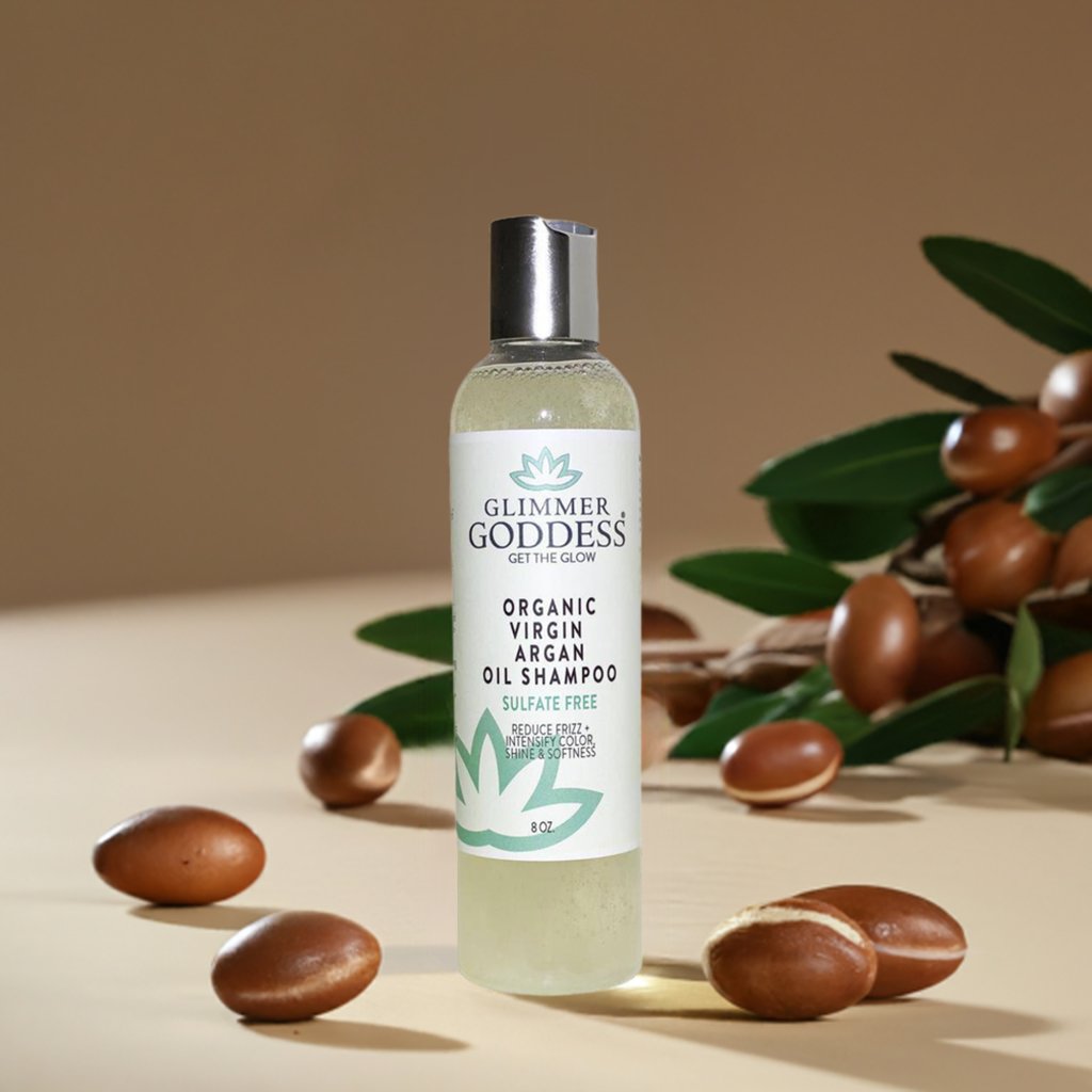 Glimmer Goddess Organic Sulfate Free Shampoo with Morrocan Argan Oil